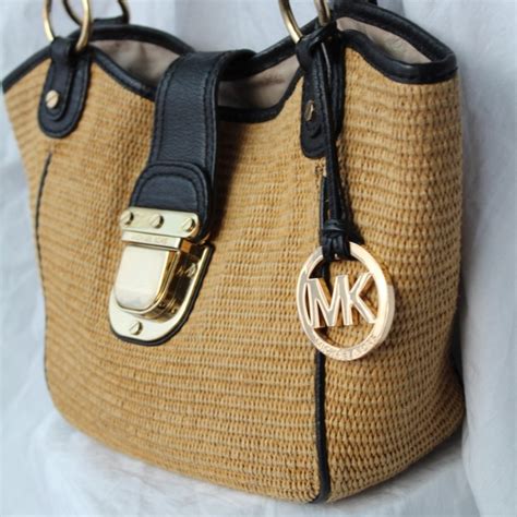 michael kors charlton soft straw tote|Michael Kors Totes .